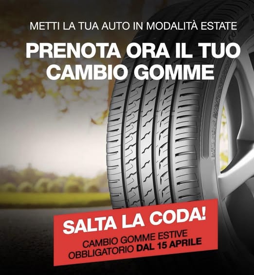 È tempo di gomme estive!